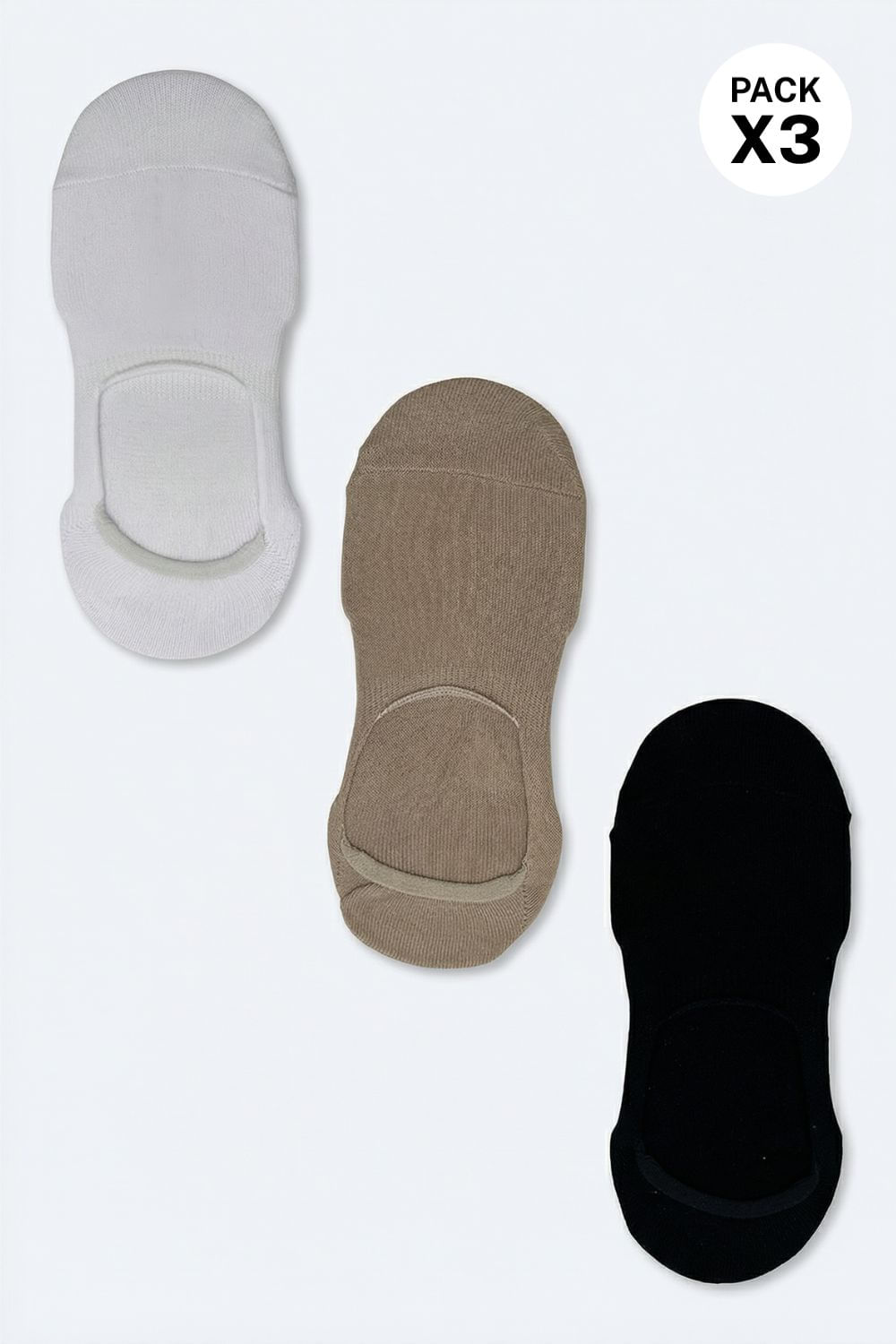 Medias estilo baleta confeccionada en algodón x3 unidades